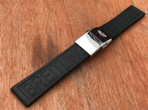 24mm breitling rubber deployment strap|Breitling rubber strap 22mm.